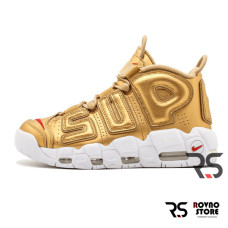 Осенние кроссовки Nike Air More Uptempo Supreme «Gold»