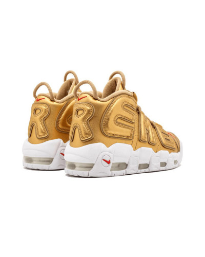Осенние кроссовки Nike Air More Uptempo Supreme «Gold»