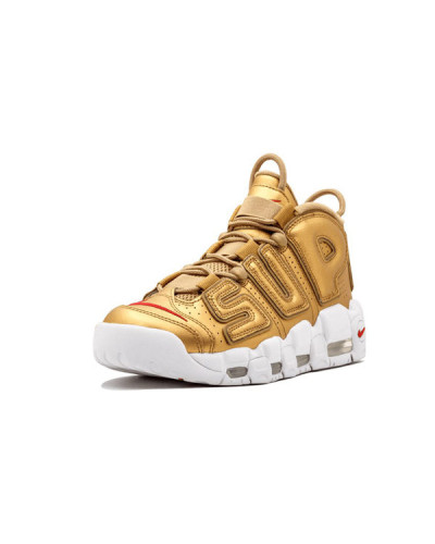 Осенние кроссовки Nike Air More Uptempo Supreme «Gold»