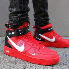 Мужские кроссовки Nike Air Force 1 07 Mid Lv8 «Red»
