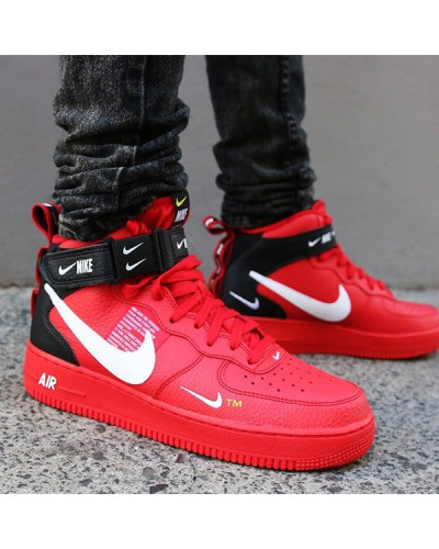 Мужские кроссовки Nike Air Force 1 07 Mid Lv8 «Red»