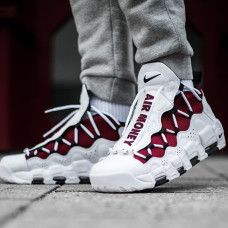 Осенние кроссовки Nike Air More Money «White Red»