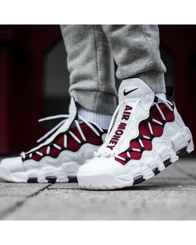 Осенние кроссовки Nike Air More Money «White Red»