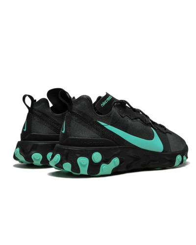 Мужские кроссовки Nike React Element 55 «Black/Aurora Green»