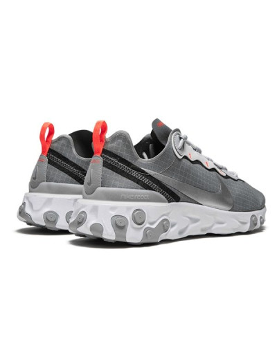 Кроссовки Nike React Element 55 «Cool Grey/Hyper Crimson»