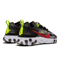 Мужские кроссовки Nike React Element 87 «Medium Olive Volt Crimson»