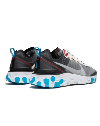 Кроссовки Nike React Element 87 «Dark Grey/Photo Blue»