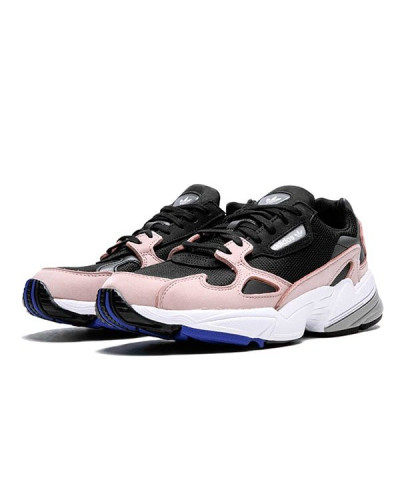 Женские кроссовки Adidas Falcon «Black/Pink»