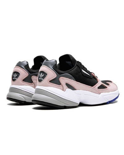 Женские кроссовки Adidas Falcon «Black/Pink»
