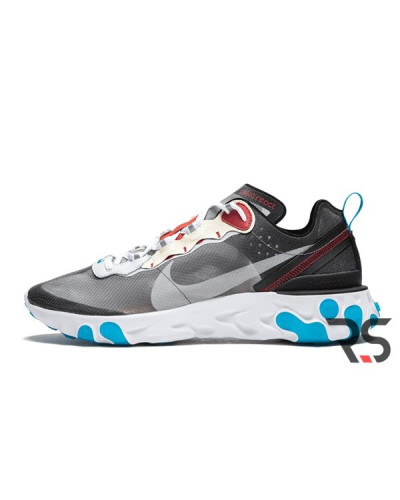 Кроссовки Nike React Element 87 «Dark Grey/Photo Blue»