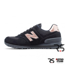 Женские кроссовки New Balance 574 «Black Gold»