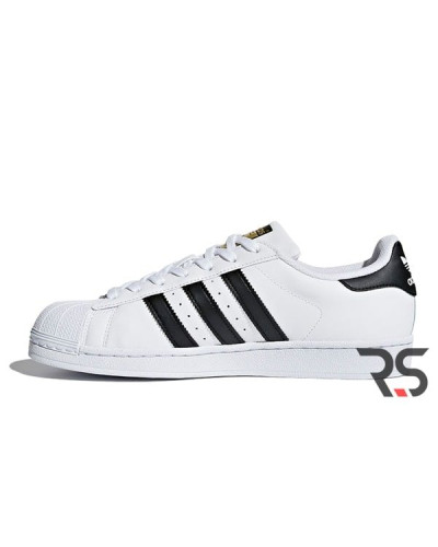 Мужские кроссовки Adidas Superstar «White/Black»