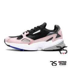 Женские кроссовки Adidas Falcon «Black/Pink»