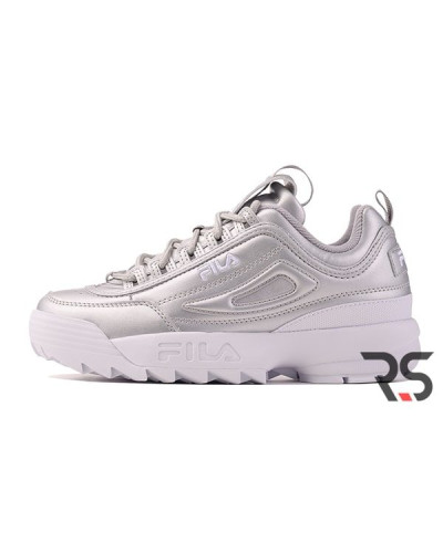Женские кроссовки Fila Disruptor 2 «Metallic Silver»