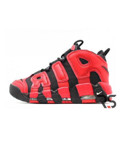 Мужские кроссовки Nike Air More Uptempo «Black/Red»