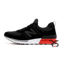Кроссовки New Balance 574 Sport Edition «Black/Red»