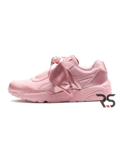 Женские кроссовки Rihanna x Puma Fenty Bow Sneaker «Pink Silver»