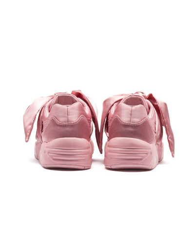Женские кроссовки Rihanna x Puma Fenty Bow Sneaker «Pink Silver»