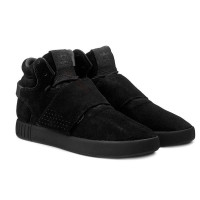 Мужские кроссовки Adidas Tubular Invader Strap «All Black»