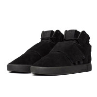 Мужские кроссовки Adidas Tubular Invader Strap «All Black»