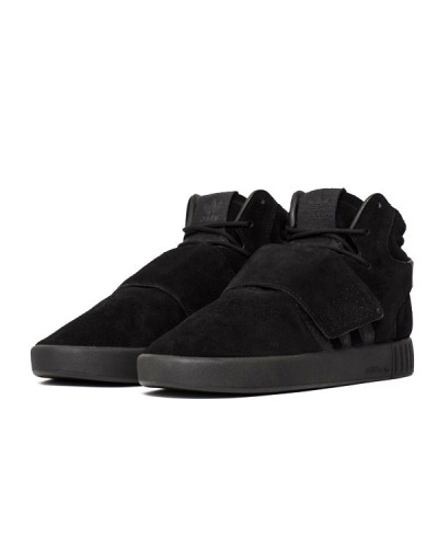 Мужские кроссовки Adidas Tubular Invader Strap «All Black»