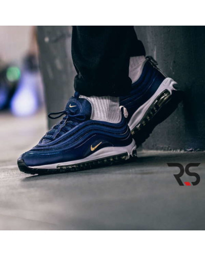 Мужские кроссовки Nike Air Max 97 «Midnight Navy Metallic Gold»
